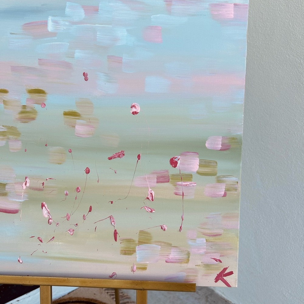Abstract Pastel Canvas Art